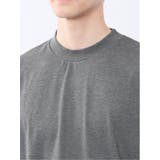 接触冷感 モックネック半袖Tシャツ | TAKA-Q MEN | 詳細画像19