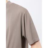 接触冷感 モックネック半袖Tシャツ | TAKA-Q MEN | 詳細画像39