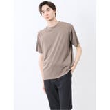 33ベージュ | 接触冷感 モックネック半袖Tシャツ | TAKA-Q MEN