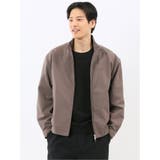 30茶 | カットツイル スタンドZIPアウター(セットアップ可能) | TAKA-Q MEN