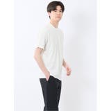 接触冷感 スロープネック半袖Tシャツ | TAKA-Q MEN | 詳細画像4