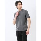 04グレー | 接触冷感 スロープネック半袖Tシャツ | TAKA-Q MEN