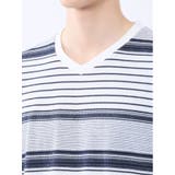 ポップコーンボーダー Vネック半袖Tシャツ | TAKA-Q MEN | 詳細画像21 
