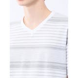 ポップコーンボーダー Vネック半袖Tシャツ | TAKA-Q MEN | 詳細画像9 