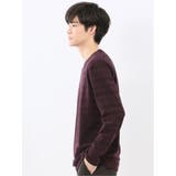 リンクスボーダージャガード クルーネック長袖Tシャツ | TAKA-Q MEN | 詳細画像2 