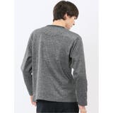 裏起毛ヘリンボン 浅Vネック長袖Tシャツ | TAKA-Q MEN | 詳細画像13 