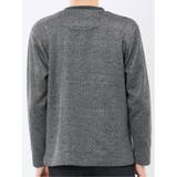 裏起毛ヘリンボン 浅Vネック長袖Tシャツ | TAKA-Q MEN | 詳細画像18 