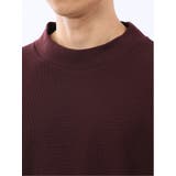 ウェーブジャガード モックネック長袖Tシャツ | TAKA-Q MEN | 詳細画像9 