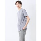 メッシュ かすれプリント クルーネック半袖Tシャツ | TAKA-Q MEN | 詳細画像2 