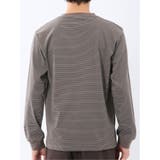 マルチボーダー クルーネック長袖Tシャツ | TAKA-Q MEN | 詳細画像8 