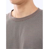 マルチボーダー クルーネック長袖Tシャツ | TAKA-Q MEN | 詳細画像9 