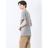 ピンタックボーダー クルーネック半袖Tシャツ | TAKA-Q MEN | 詳細画像26 