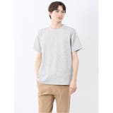 ハイストレッチ メランジ クルーネック半袖Tシャツ | TAKA-Q MEN | 詳細画像1 
