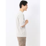 綿100% ロゴ刺繍 クルーネック半袖Tシャツ | TAKA-Q MEN | 詳細画像14 