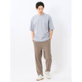 綿100% ロゴ刺繍 クルーネック半袖Tシャツ | TAKA-Q MEN | 詳細画像35 