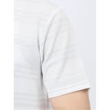 メッシュボーダー Vネック半袖Tシャツ | TAKA-Q MEN | 詳細画像10