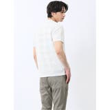 メッシュボーダー Vネック半袖Tシャツ | TAKA-Q MEN | 詳細画像4