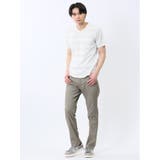 メッシュボーダー Vネック半袖Tシャツ | TAKA-Q MEN | 詳細画像5