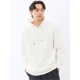 01白 | ストレッチ ソフトダンボール 長袖プルパーカー | TAKA-Q MEN