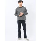 裏起毛ヘリンボン クルーネック長袖Tシャツ | TAKA-Q MEN | 詳細画像15 