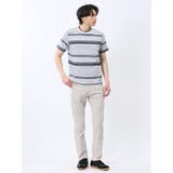 ポップコーンボーダー クルーネック半袖Tシャツ | TAKA-Q MEN | 詳細画像15 