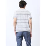 ポップコーンボーダー クルーネック半袖Tシャツ | TAKA-Q MEN | 詳細画像3 