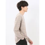 リンクスボーダージャガード クルーネック長袖Tシャツ | TAKA-Q MEN | 詳細画像13 
