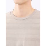 リンクスボーダージャガード クルーネック長袖Tシャツ | TAKA-Q MEN | 詳細画像18 