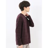 リンクスボーダージャガード クルーネック長袖Tシャツ | TAKA-Q MEN | 詳細画像22 