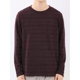 リンクスボーダージャガード クルーネック長袖Tシャツ | TAKA-Q MEN | 詳細画像24 