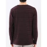 リンクスボーダージャガード クルーネック長袖Tシャツ | TAKA-Q MEN | 詳細画像26 