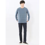 リンクスボーダージャガード クルーネック長袖Tシャツ | TAKA-Q MEN | 詳細画像32 
