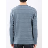 リンクスボーダージャガード クルーネック長袖Tシャツ | TAKA-Q MEN | 詳細画像35 