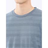 リンクスボーダージャガード クルーネック長袖Tシャツ | TAKA-Q MEN | 詳細画像36 