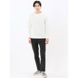 リンクスボーダージャガード クルーネック長袖Tシャツ | TAKA-Q MEN | 詳細画像5 