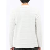 リンクスボーダージャガード クルーネック長袖Tシャツ | TAKA-Q MEN | 詳細画像8 