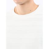 リンクスボーダージャガード クルーネック長袖Tシャツ | TAKA-Q MEN | 詳細画像9 