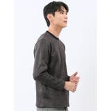 裏起毛ツイル クルーネック長袖Tシャツ | TAKA-Q MEN | 詳細画像4
