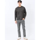 裏起毛ツイル クルーネック長袖Tシャツ | TAKA-Q MEN | 詳細画像5