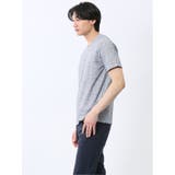メッシュ かすれプリント Vネック半袖Tシャツ | TAKA-Q MEN | 詳細画像12 
