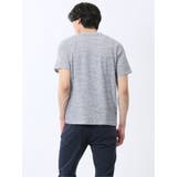 メッシュ かすれプリント Vネック半袖Tシャツ | TAKA-Q MEN | 詳細画像13 