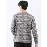 裏起毛チェック クルーネック長袖Tシャツ | TAKA-Q MEN | 詳細画像13