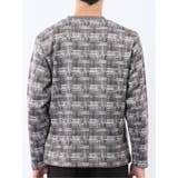 裏起毛チェック クルーネック長袖Tシャツ | TAKA-Q MEN | 詳細画像18