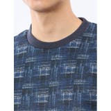 裏起毛チェック クルーネック長袖Tシャツ | TAKA-Q MEN | 詳細画像9