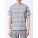 メッシュ かすれプリント クルーネック半袖Tシャツ | TAKA-Q MEN | 詳細画像16 