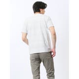 メッシュ かすれプリント クルーネック半袖Tシャツ | TAKA-Q MEN | 詳細画像3 