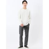 ジオメトリックジャガード クルーネック長袖Tシャツ | TAKA-Q MEN | 詳細画像5 