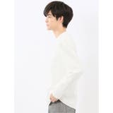 千鳥ジャガード クルーネック長袖Tシャツ | TAKA-Q MEN | 詳細画像2 