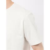 ふくれチェックジャガード クルーネック半袖Tシャツ | TAKA-Q MEN | 詳細画像10 