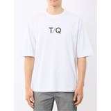 綿100% ロゴプリント クルーネック半袖Tシャツ | TAKA-Q MEN | 詳細画像17